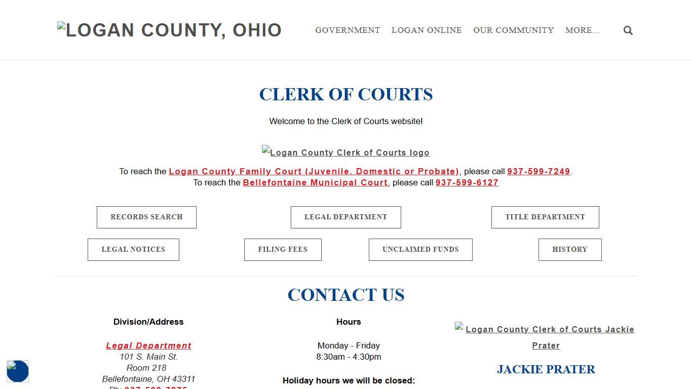 Logan County Clerk of Courts - Logan County, Ohio