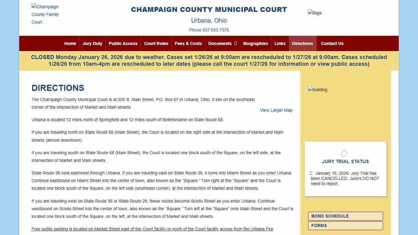 Hours, Parking, Directions